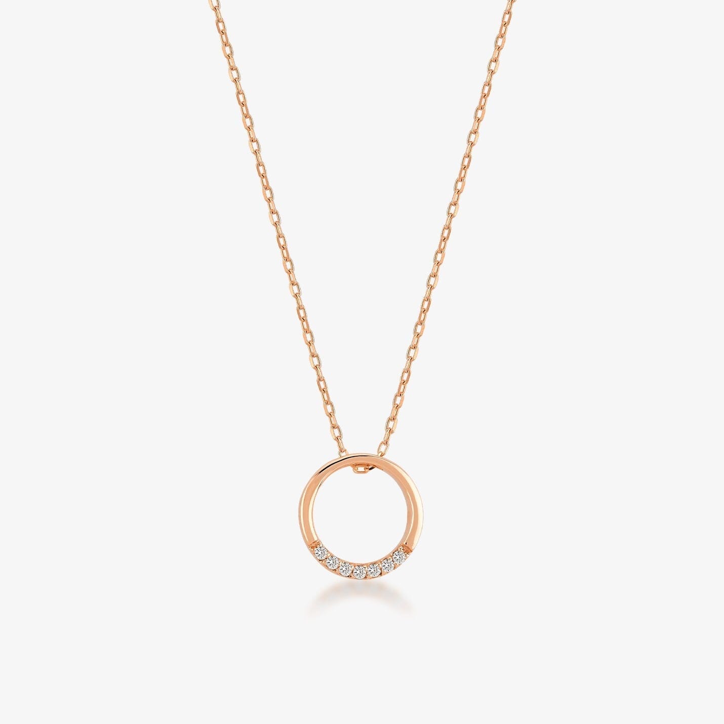 Diamond Ring Necklace in 14k Solid Gold - JCarat