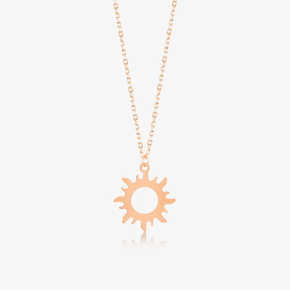 14k Gold Sunshine Pendant Necklace - JCarat