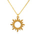 14k Gold Sunshine Pendant Necklace - JCarat