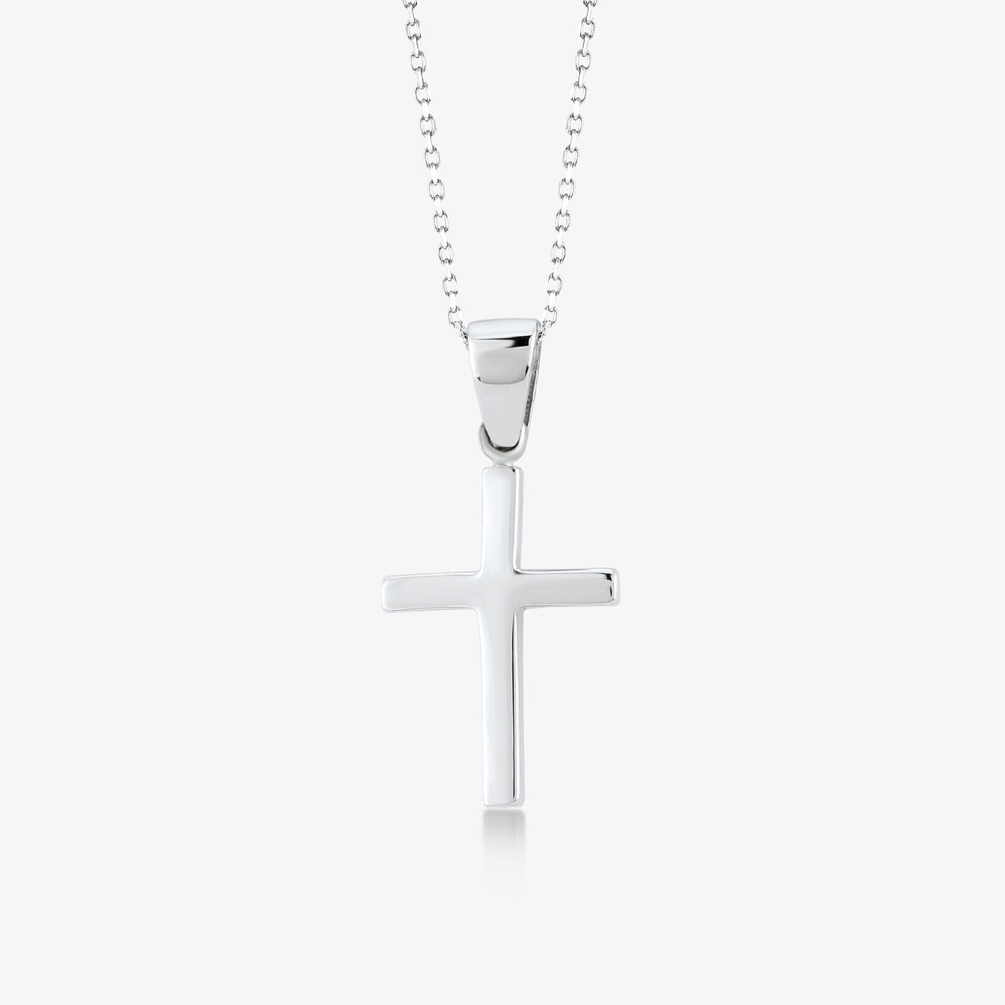 14k Solid Gold Cross Slip Pendant Necklace - JCarat