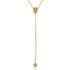 14k Solid Gold Diamond Teardrop-Y Pendant Necklace - JCarat