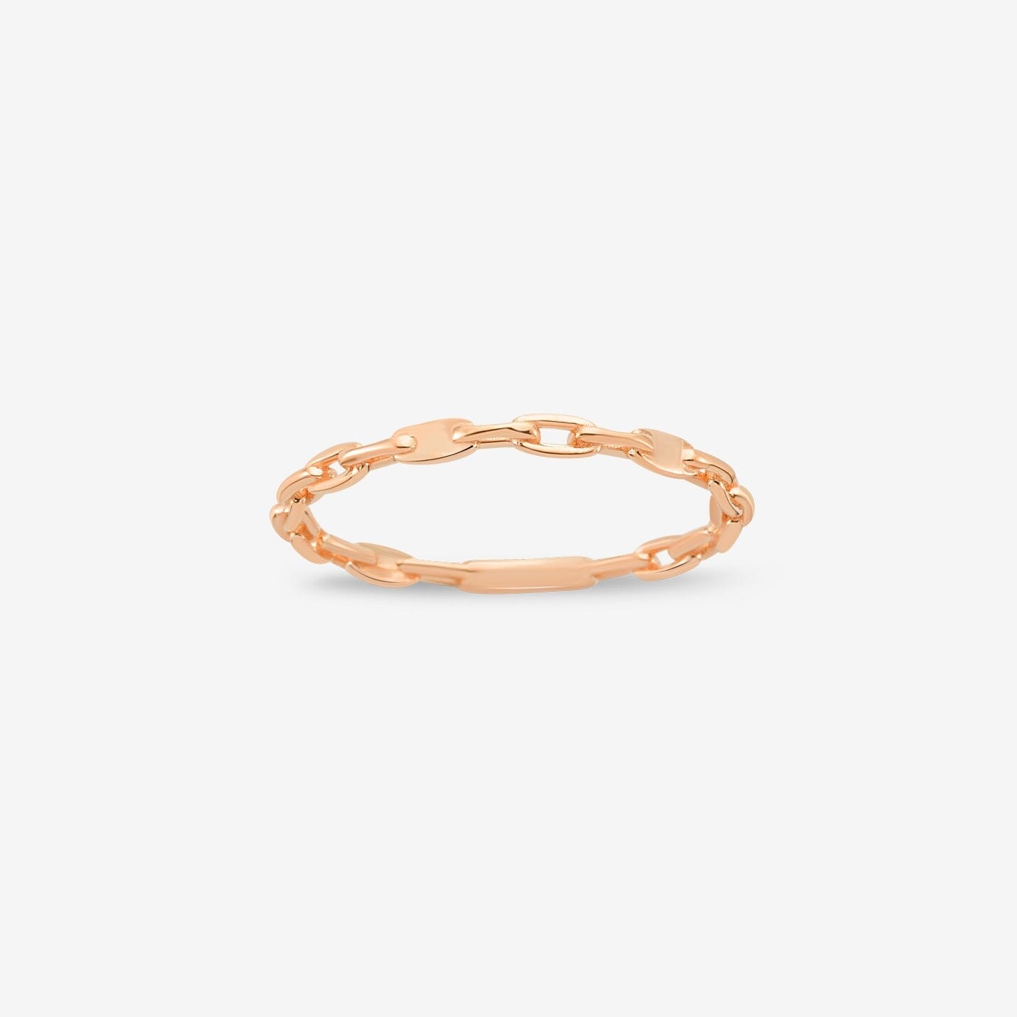 Chain Ring in 14k Solid Gold - JCarat