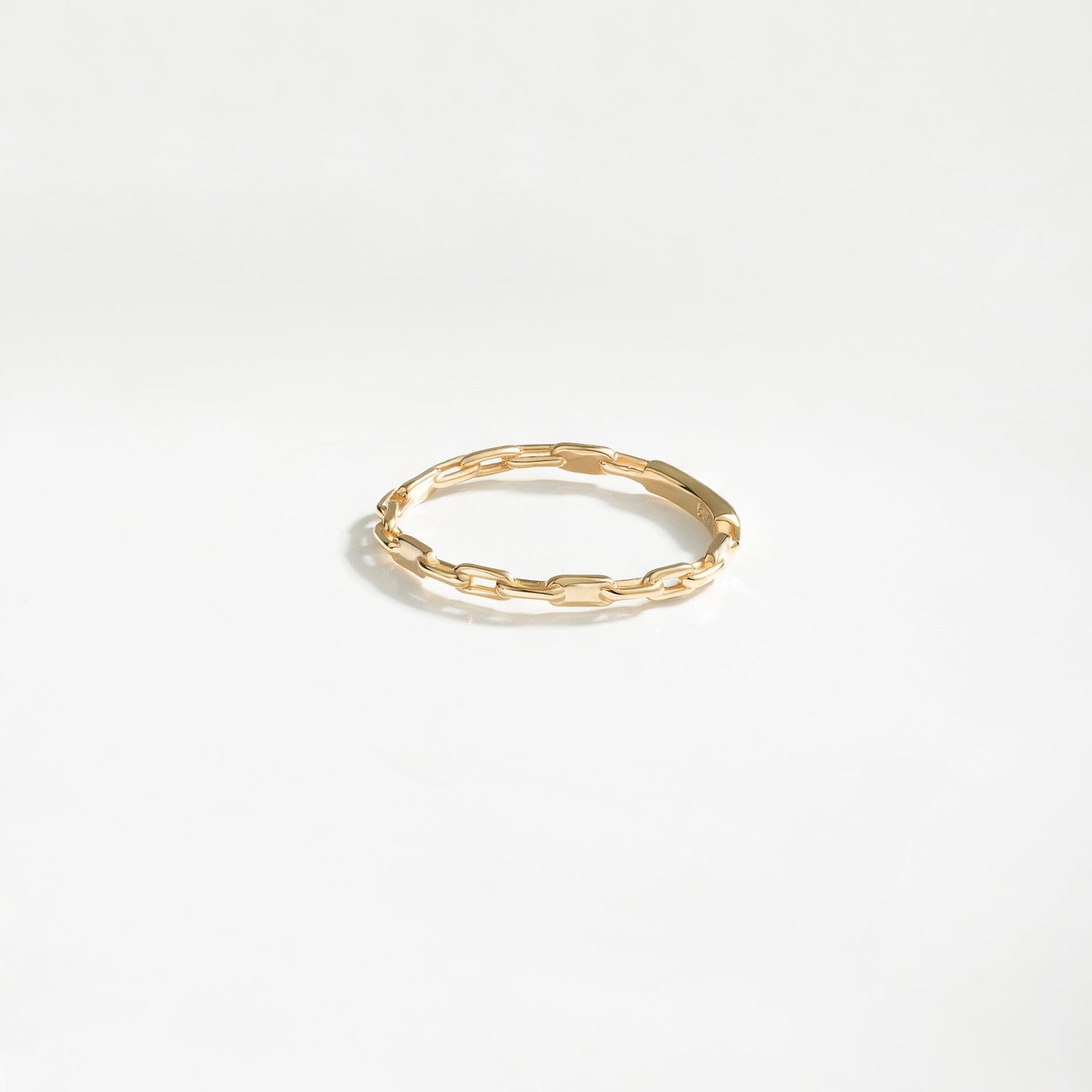 Chain Ring in 14k Solid Gold - JCarat