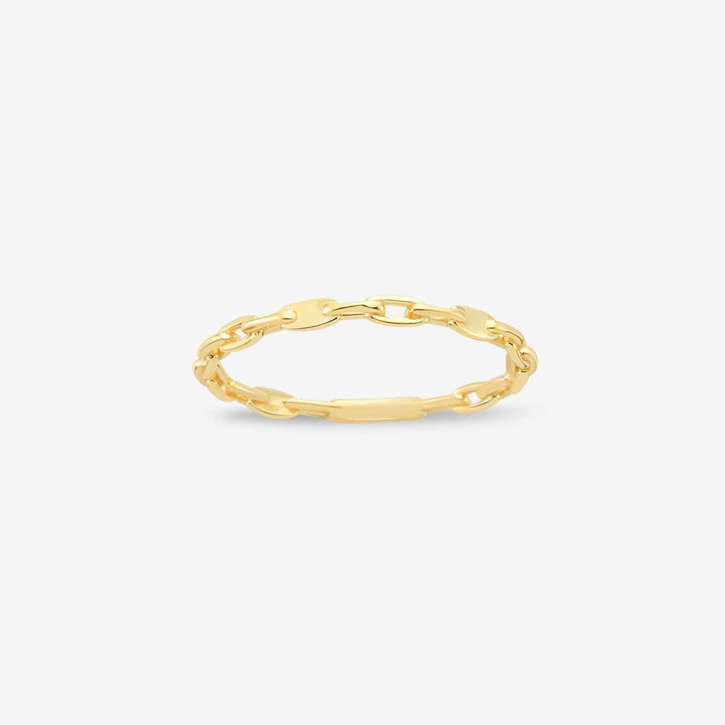 Chain Ring in 14k Solid Gold - JCarat