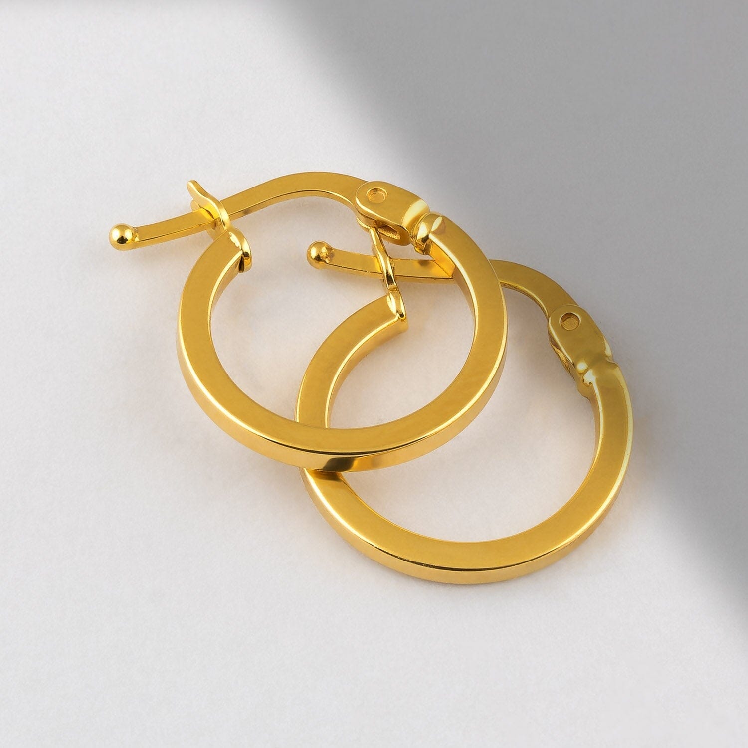 Classic Hoops in 14k Solid Gold - JCarat