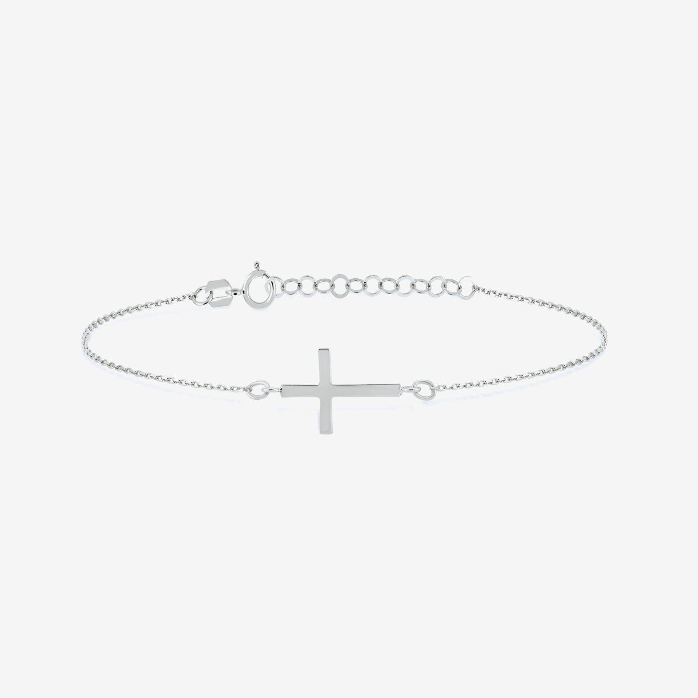 Cross Bracelet in 14k Solid Gold - JCarat