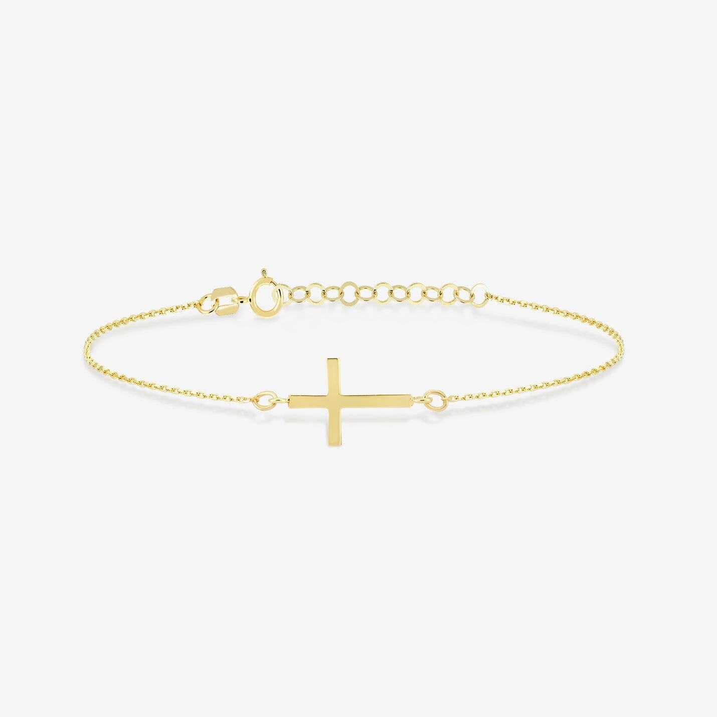 Cross Bracelet in 14k Solid Gold - JCarat