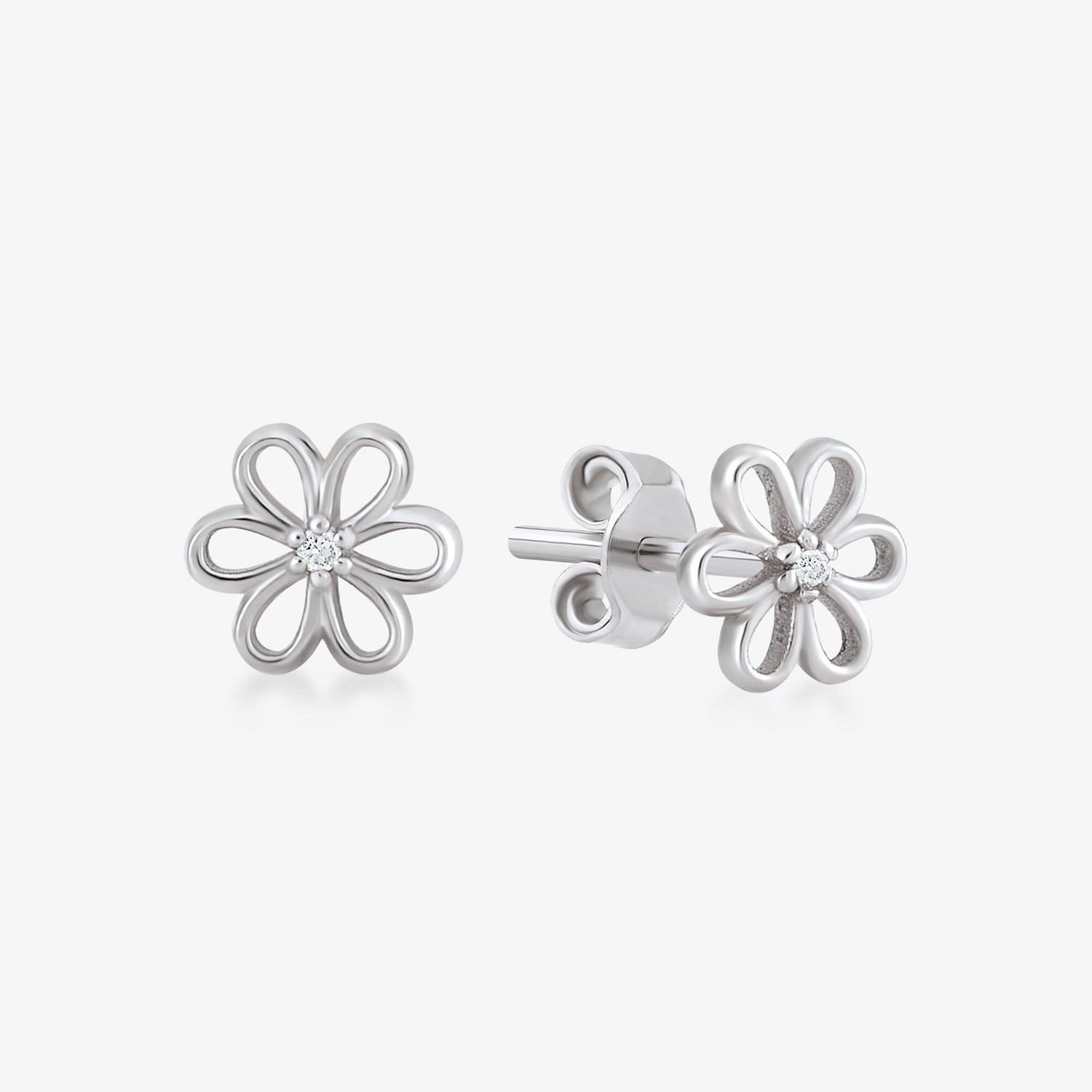 Daisy Earrings in 14k Solid Gold - JCarat