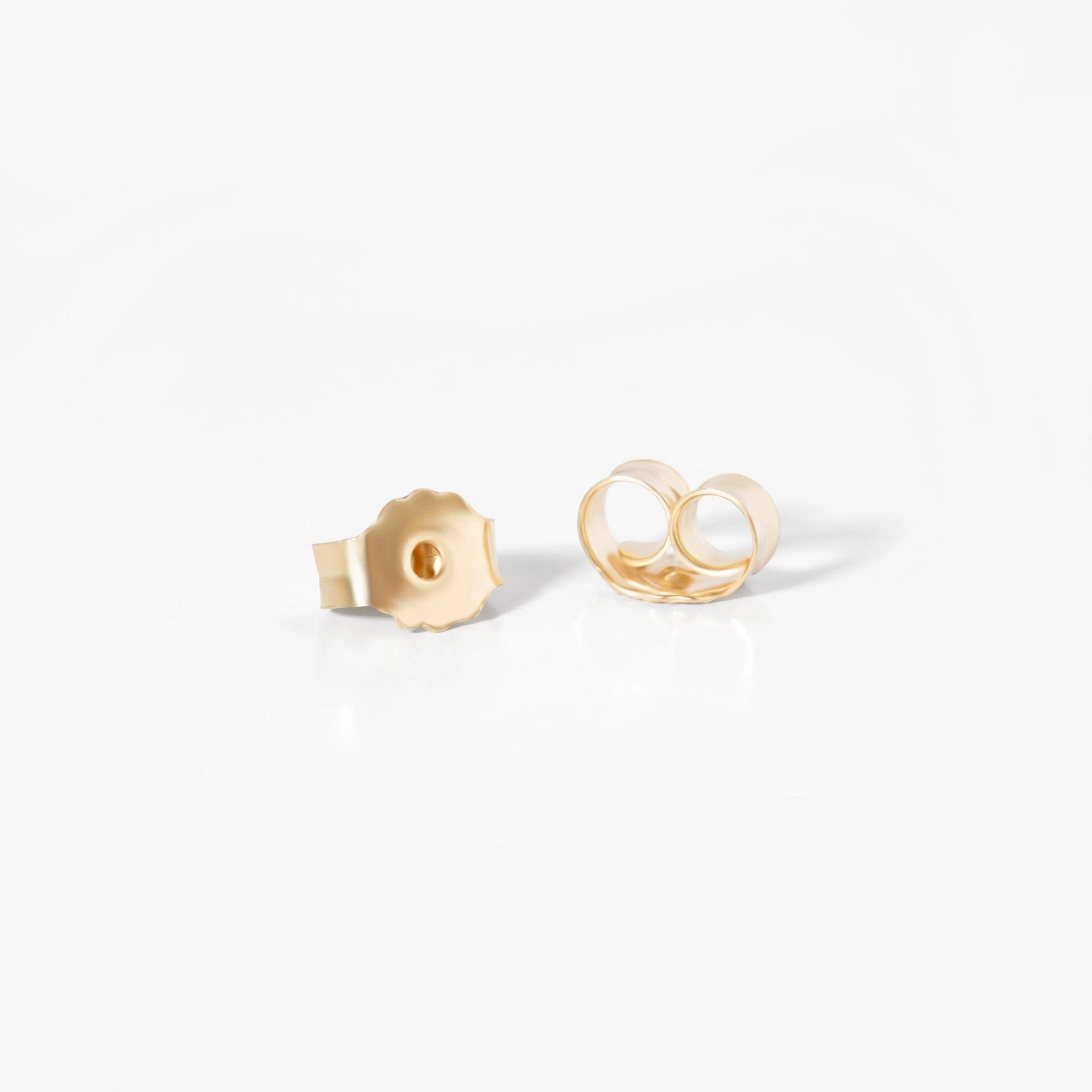 Diamond and Sapphire Studs in 14k Solid Gold - JCarat