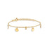 Diamond Coins Station Bracelet in 14k Solid Gold - JCarat