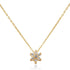 Diamond Flower Necklace in 14k Solid Gold - JCarat