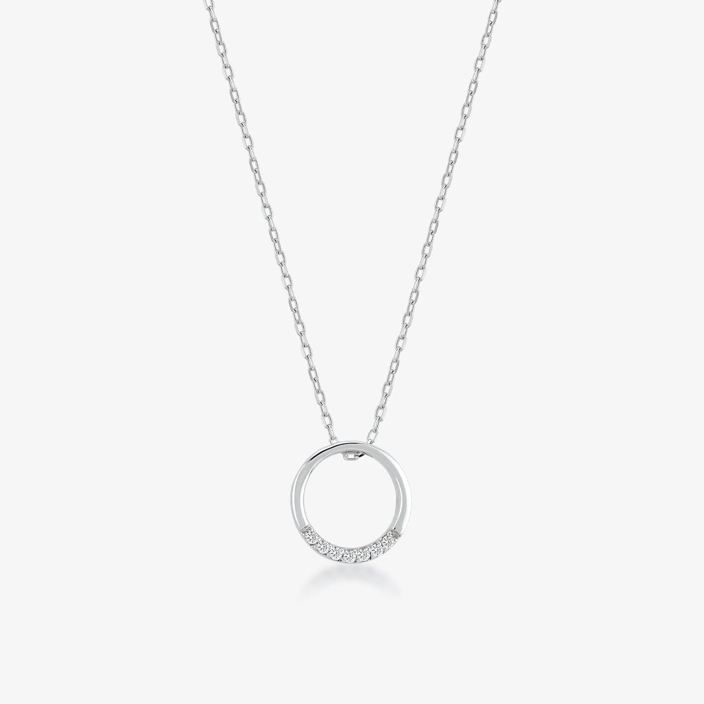 Diamond Ring Necklace in 14k Solid Gold - JCarat