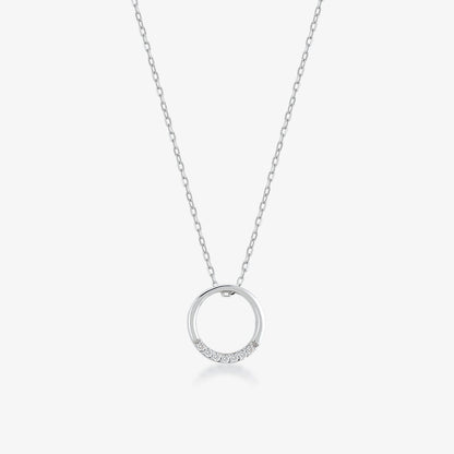 Diamond Ring Necklace in 14k Solid Gold - JCarat