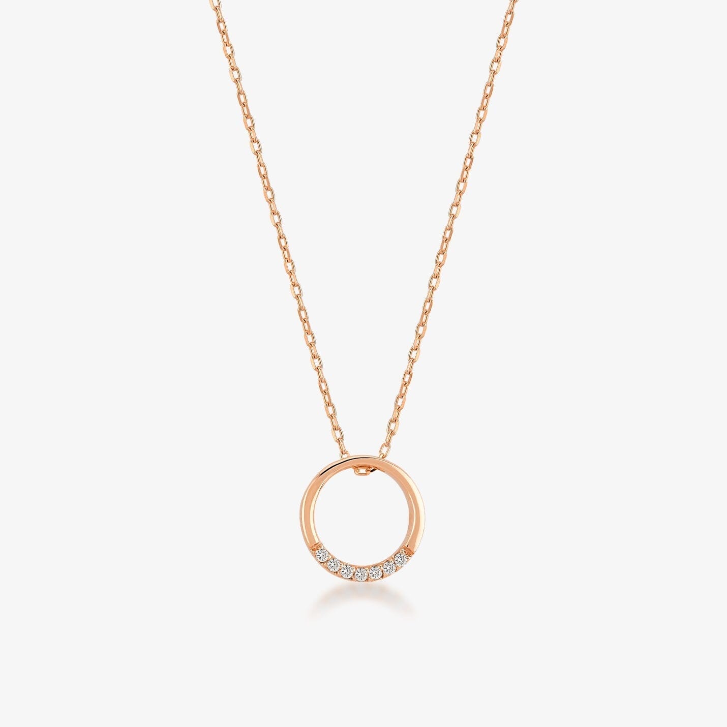 Diamond Ring Necklace in 14k Solid Gold - JCarat