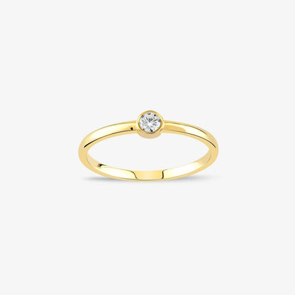 Diamond Solitaire Rings in 14k Solid Gold - JCarat