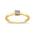 Diamond Square Solitaire Rings in 14k Solid Gold - JCarat