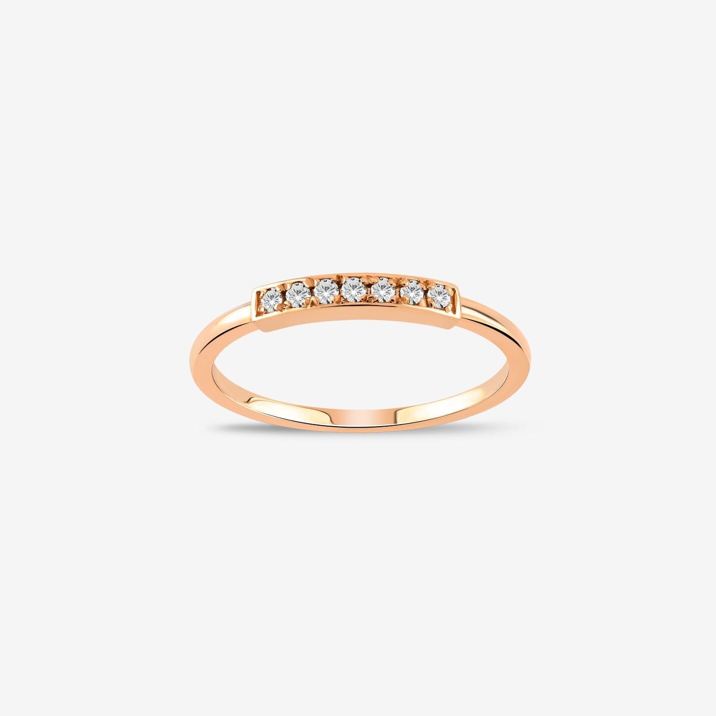 Diamond Stacker Ring in 14k Solid Gold - JCarat