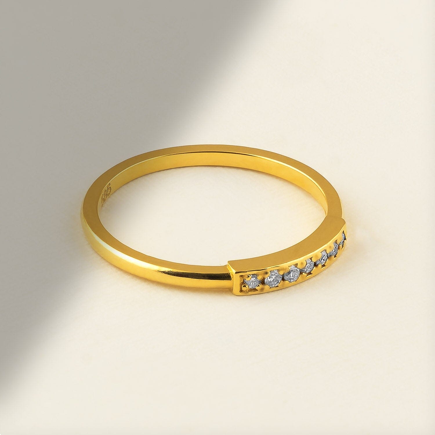 Diamond Stacker Ring in 14k Solid Gold - JCarat