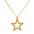 Diamond Star Necklace in 14k Solid Gold - JCarat