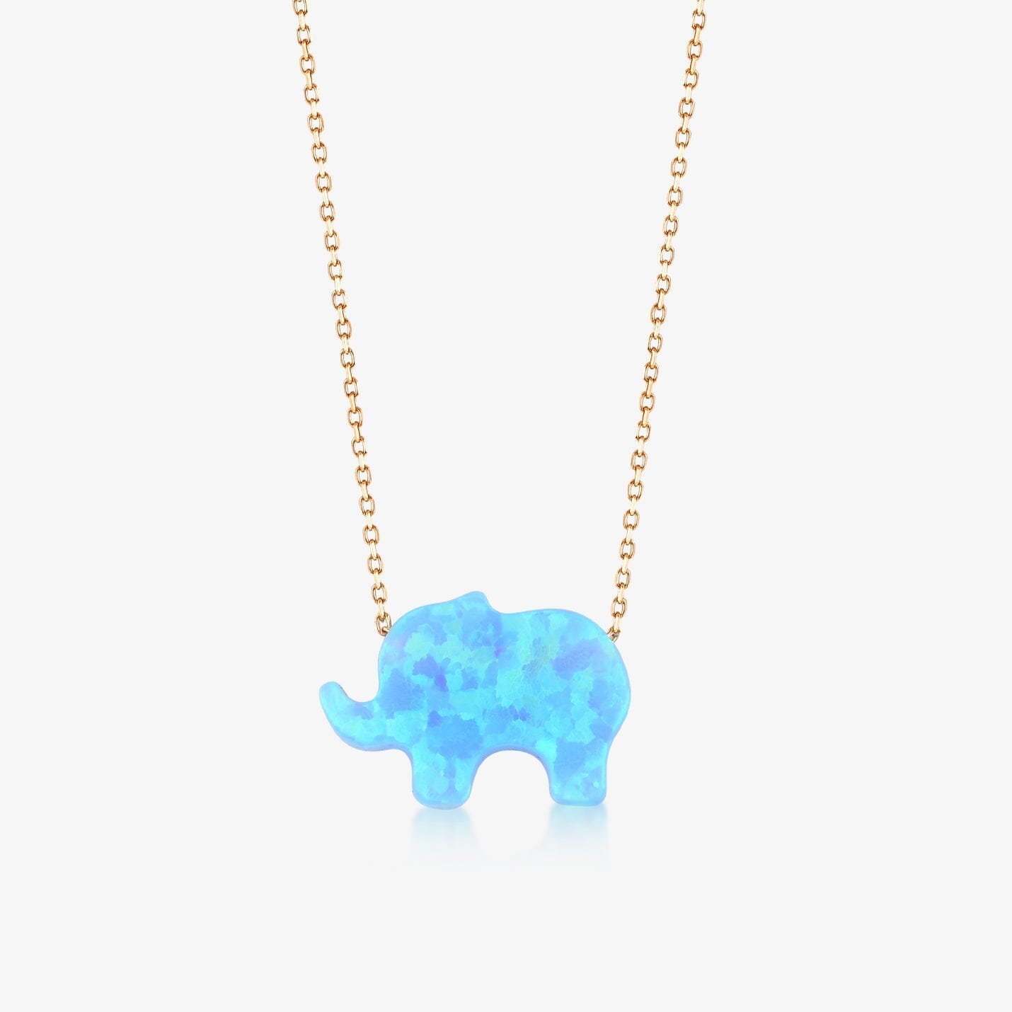 Elephant Necklace in 14k Solid Gold - JCarat