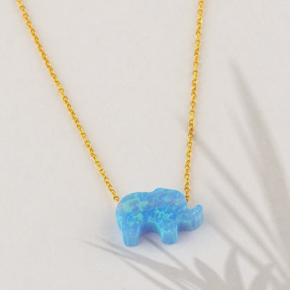 Elephant Necklace in 14k Solid Gold - JCarat