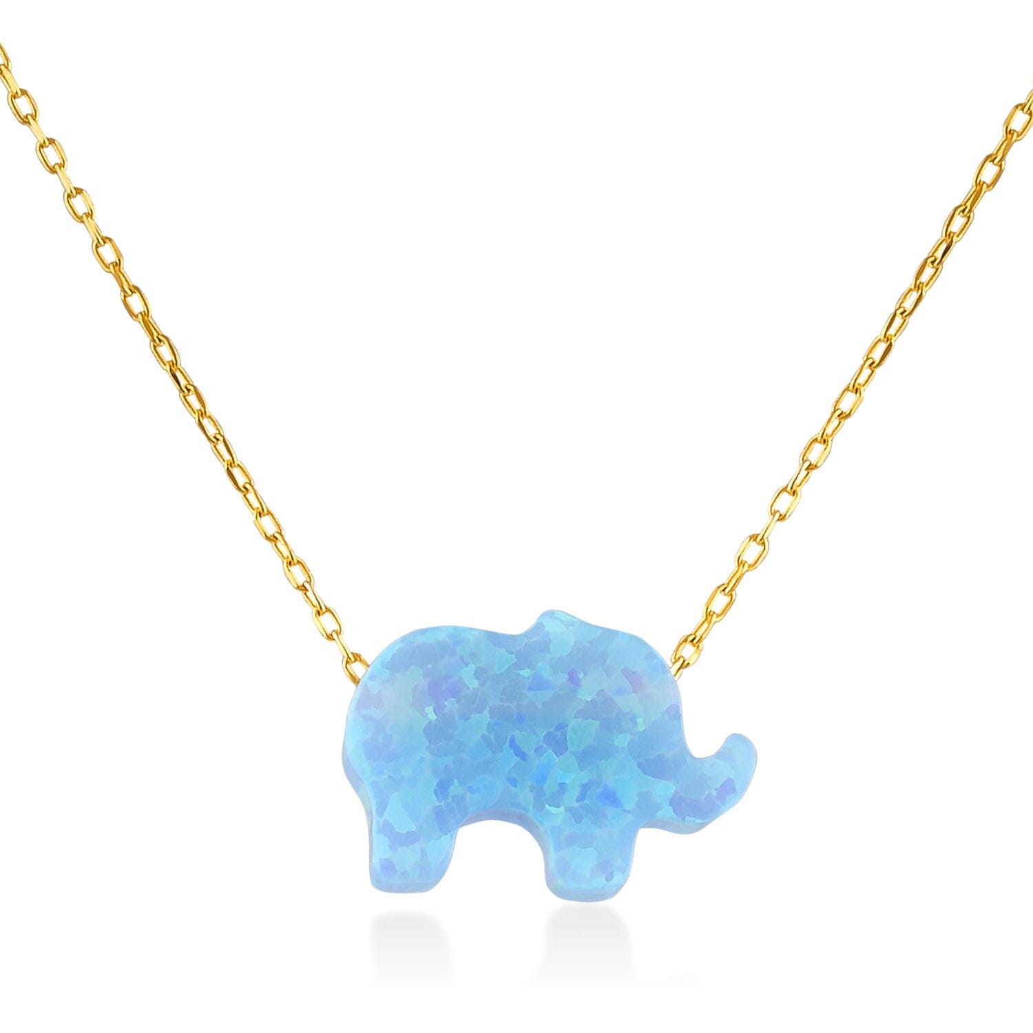 Elephant Necklace in 14k Solid Gold - JCarat