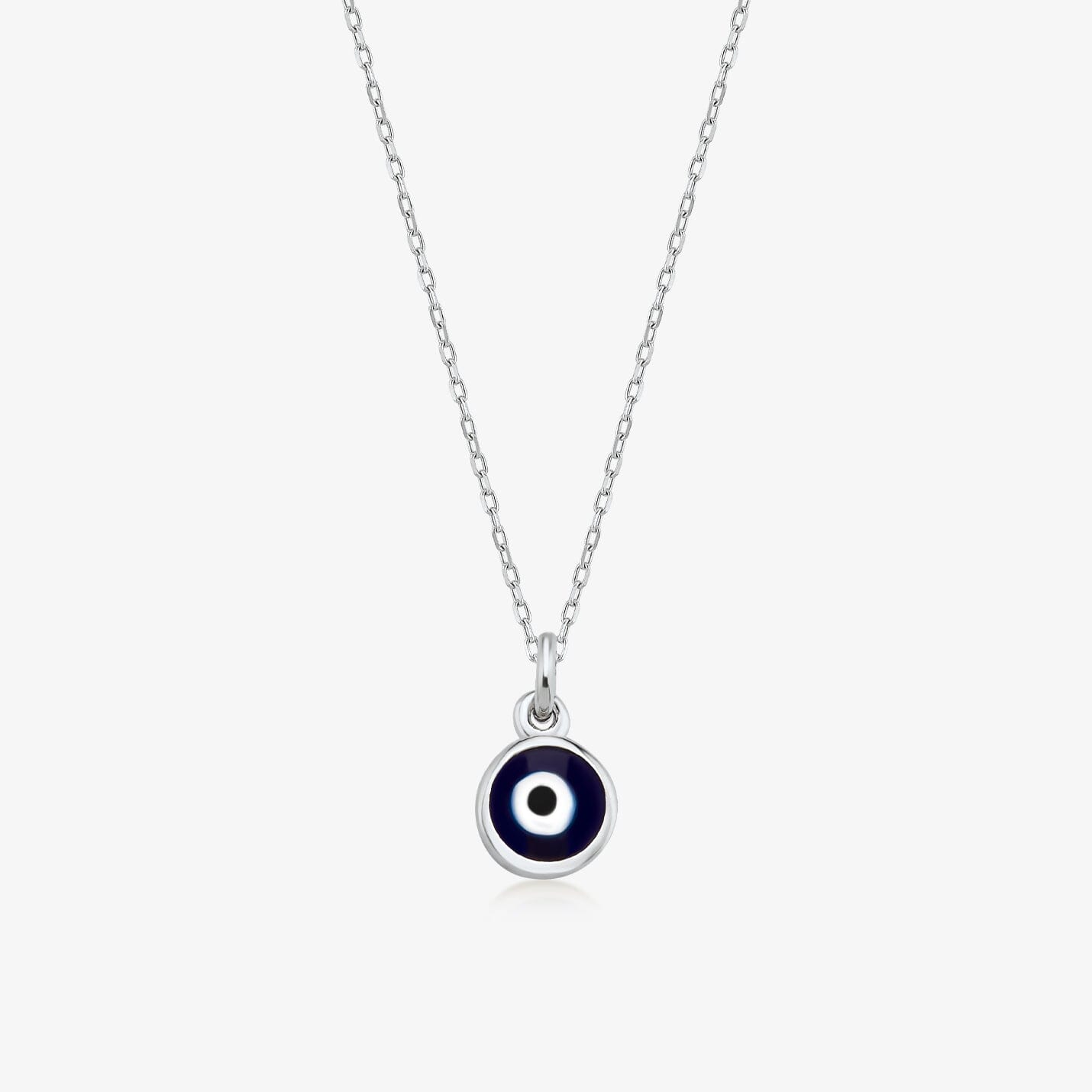 Evil Eye Bead Necklace in 14k Solid Gold - JCarat