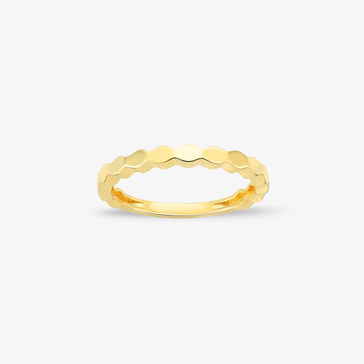 Chain Ring in 14k Solid Gold - JCarat