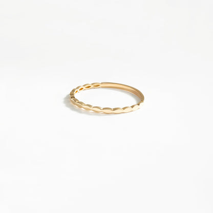 Hammered Ring in 14k Solid Gold - JCarat