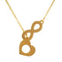 Infinity Heart Y-Necklace in 14k Solid Gold - JCarat