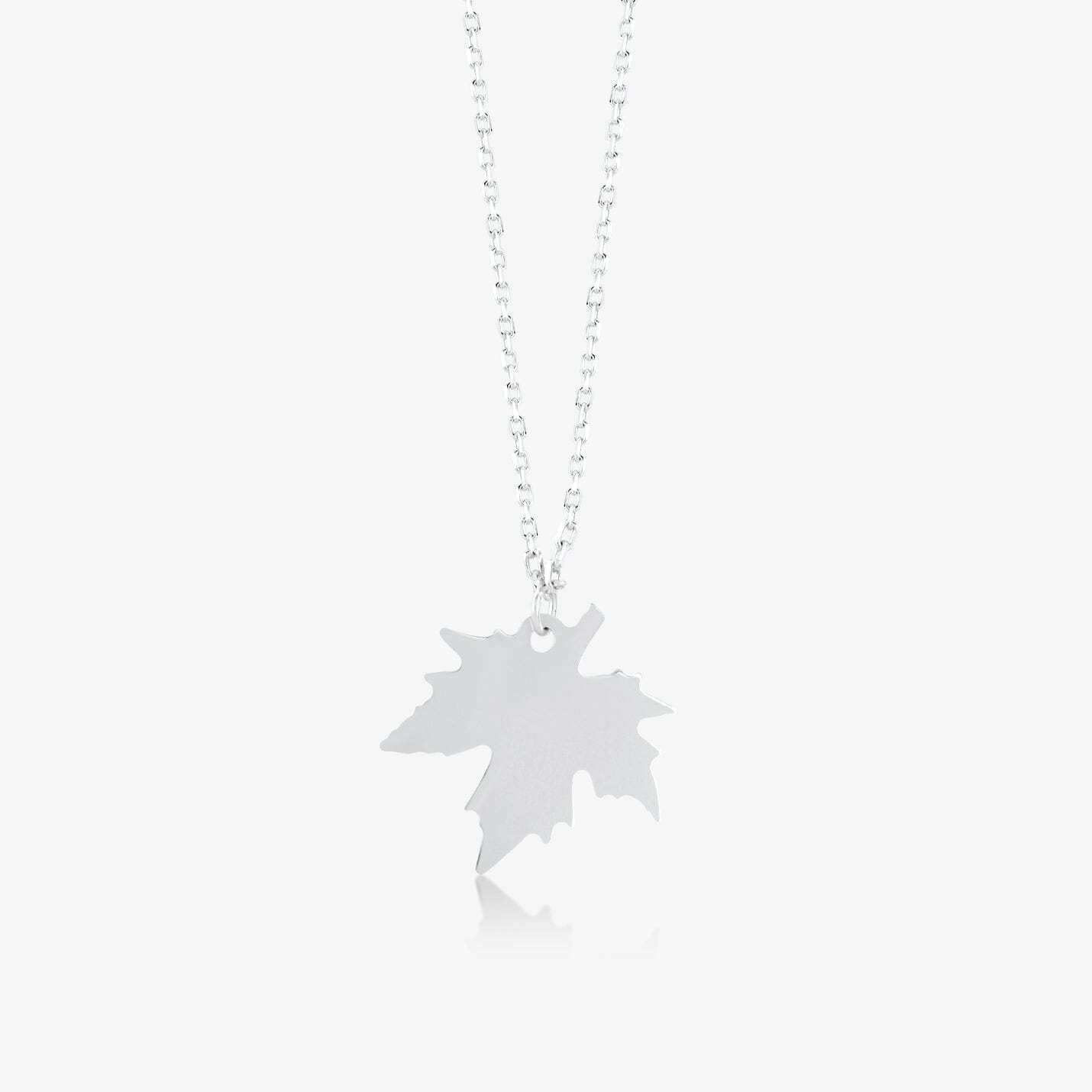 Maple Leaf Necklace in 14k Solid Gold - JCarat