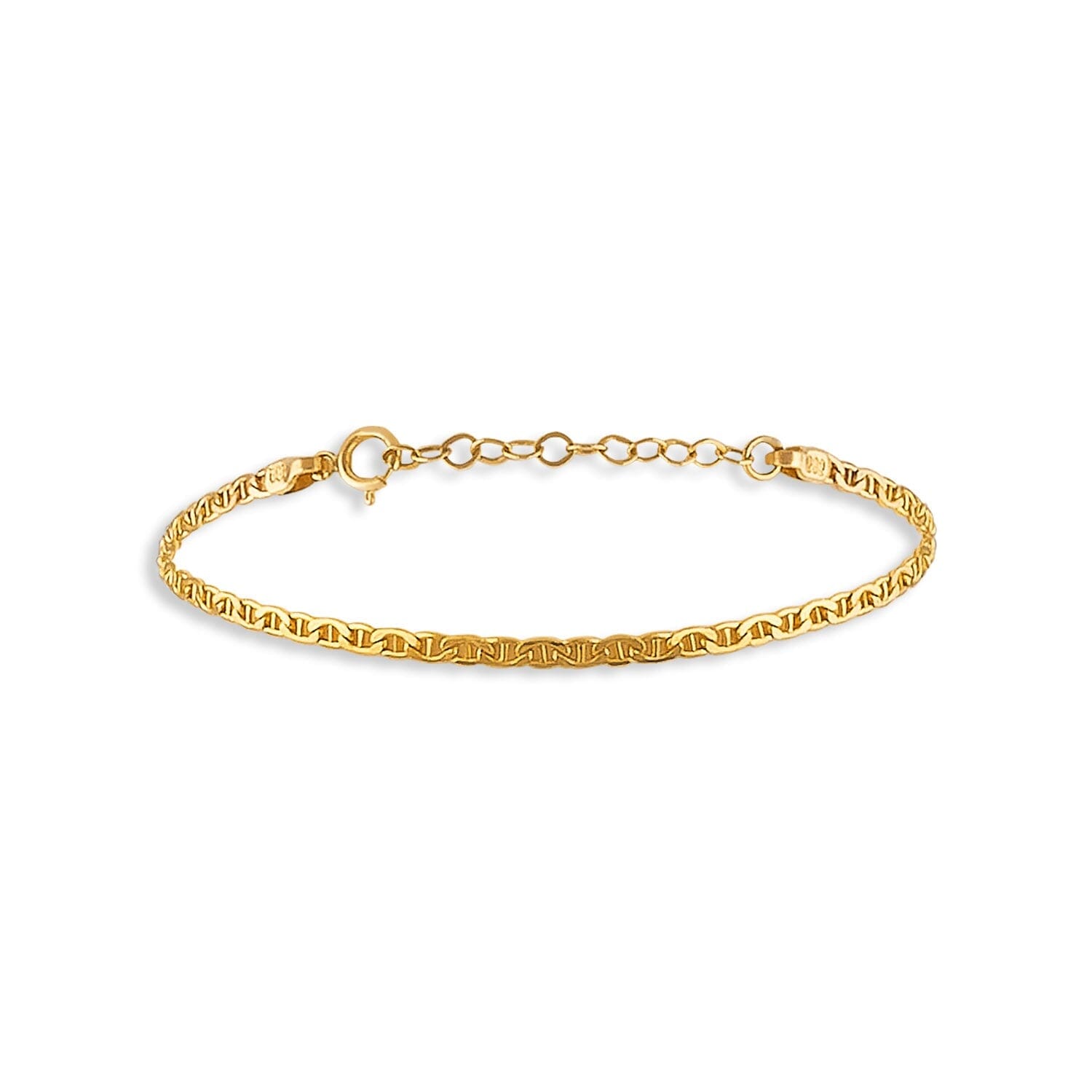 Mariner Chain Bracelet in 14k Solid Gold - JCarat