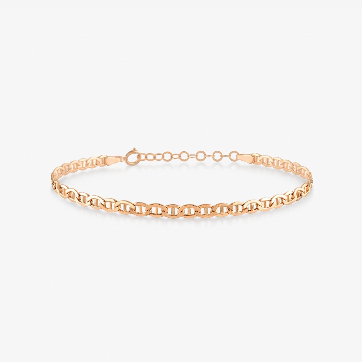 Mariner Chain Bracelet in 14k Solid Gold - JCarat