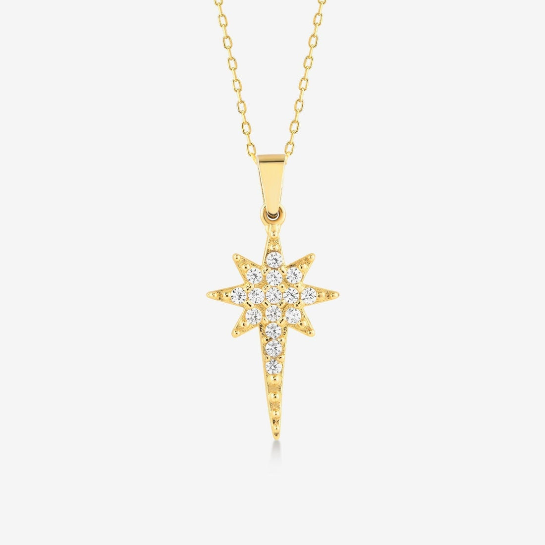 Northstar Necklace in 14k Solid Gold - JCarat