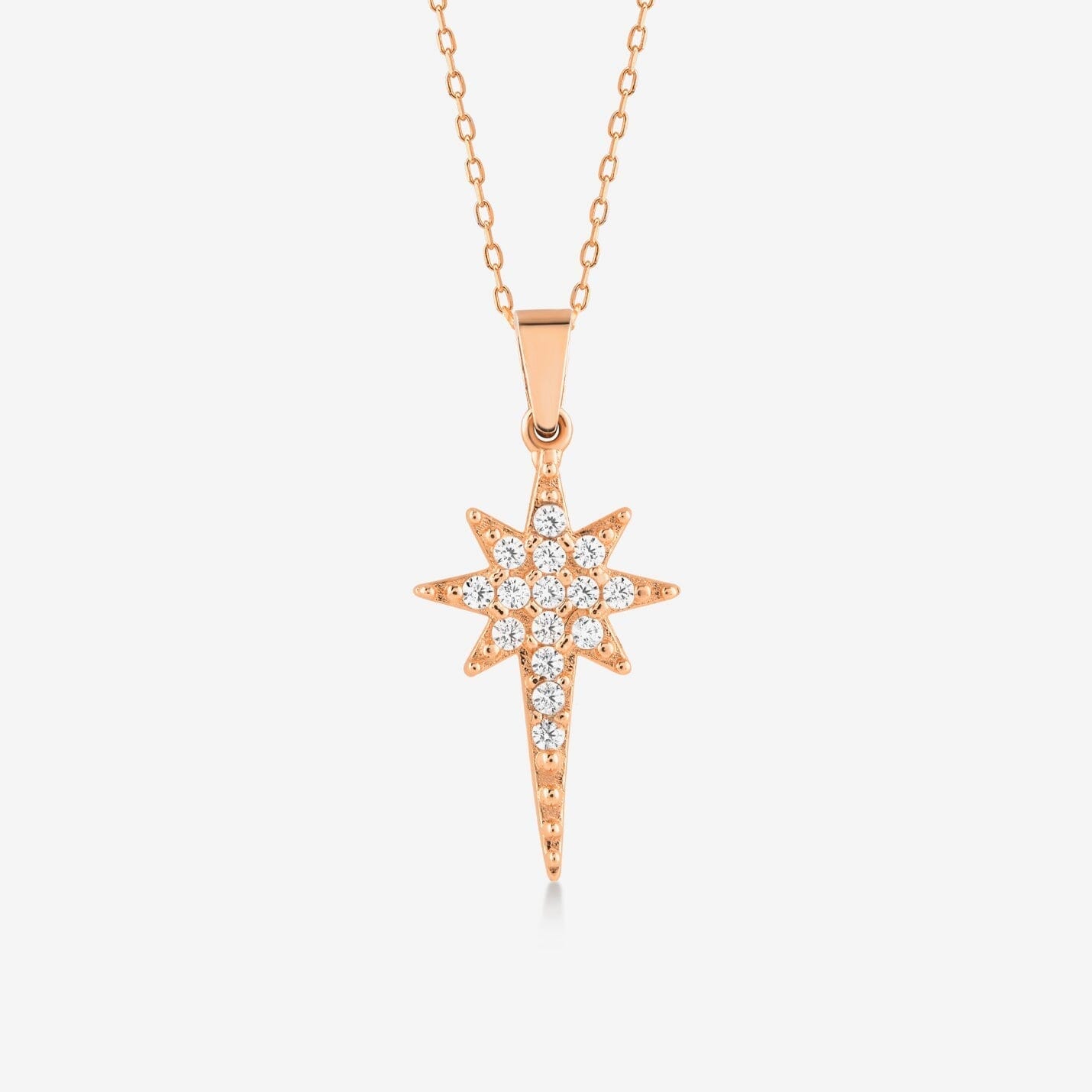 Northstar Necklace in 14k Solid Gold - JCarat