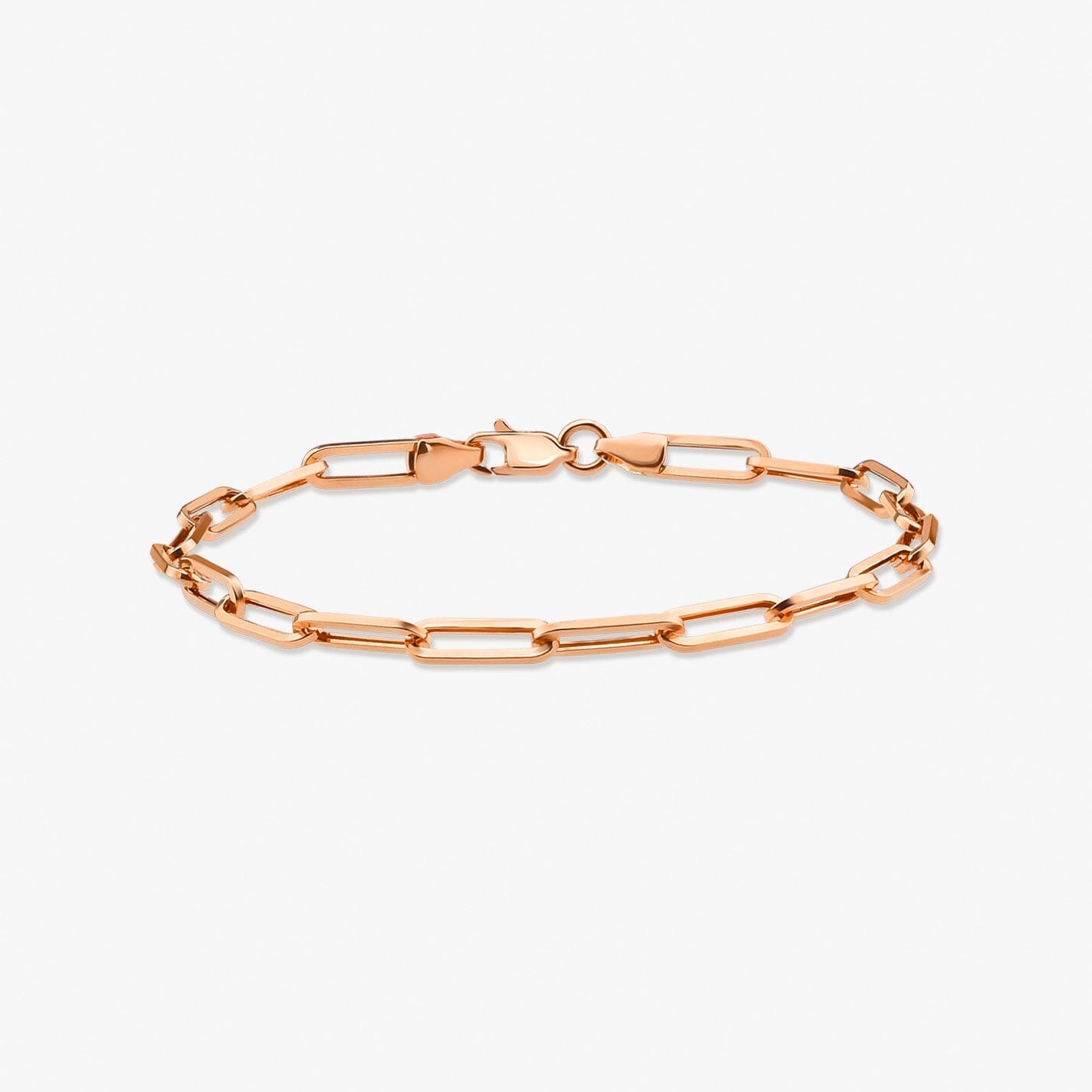 Paperclip Bracelet in 14k Solid Gold - JCarat