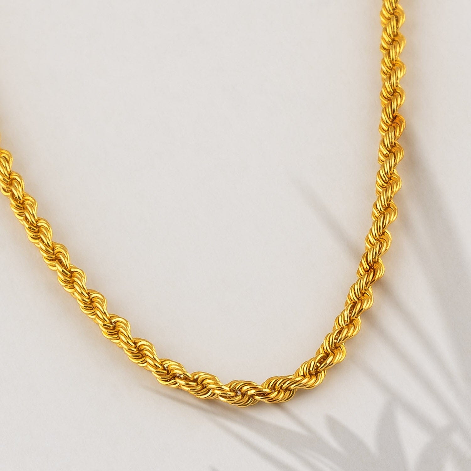 Rope Necklace in 14k Solid Gold - JCarat