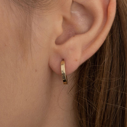 Small Hoops in 14k Solid Gold - JCarat