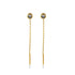 Solitaire Threader Earrings in 14k Solid Gold - JCarat