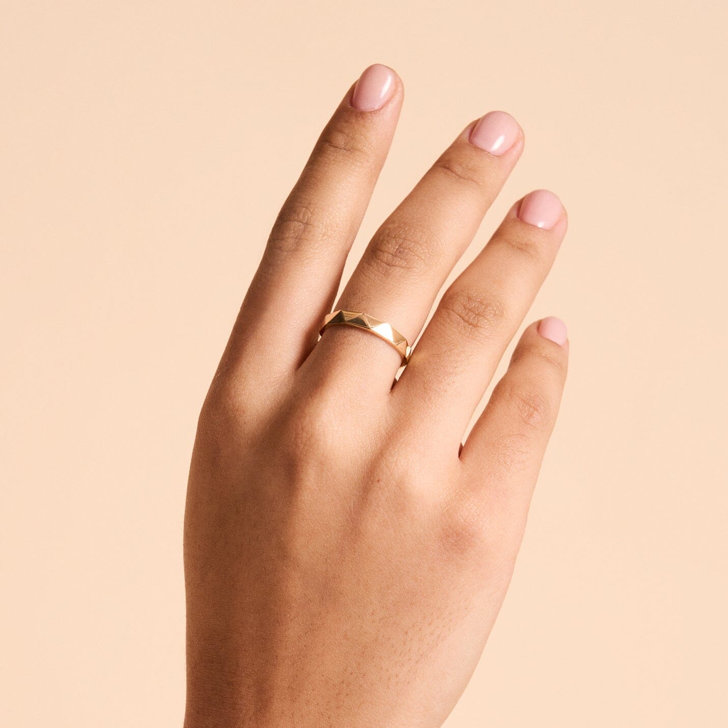 Spike Ring in 14k Solid Gold - JCarat