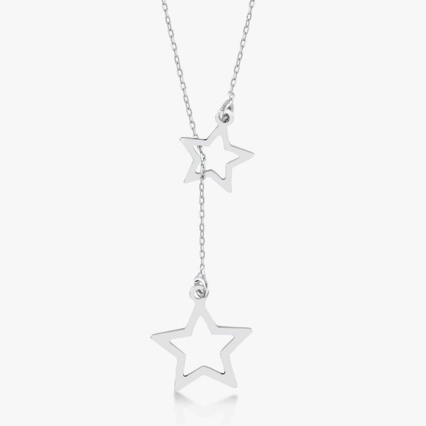 Stars Y-Necklace in 14k Solid Gold - JCarat