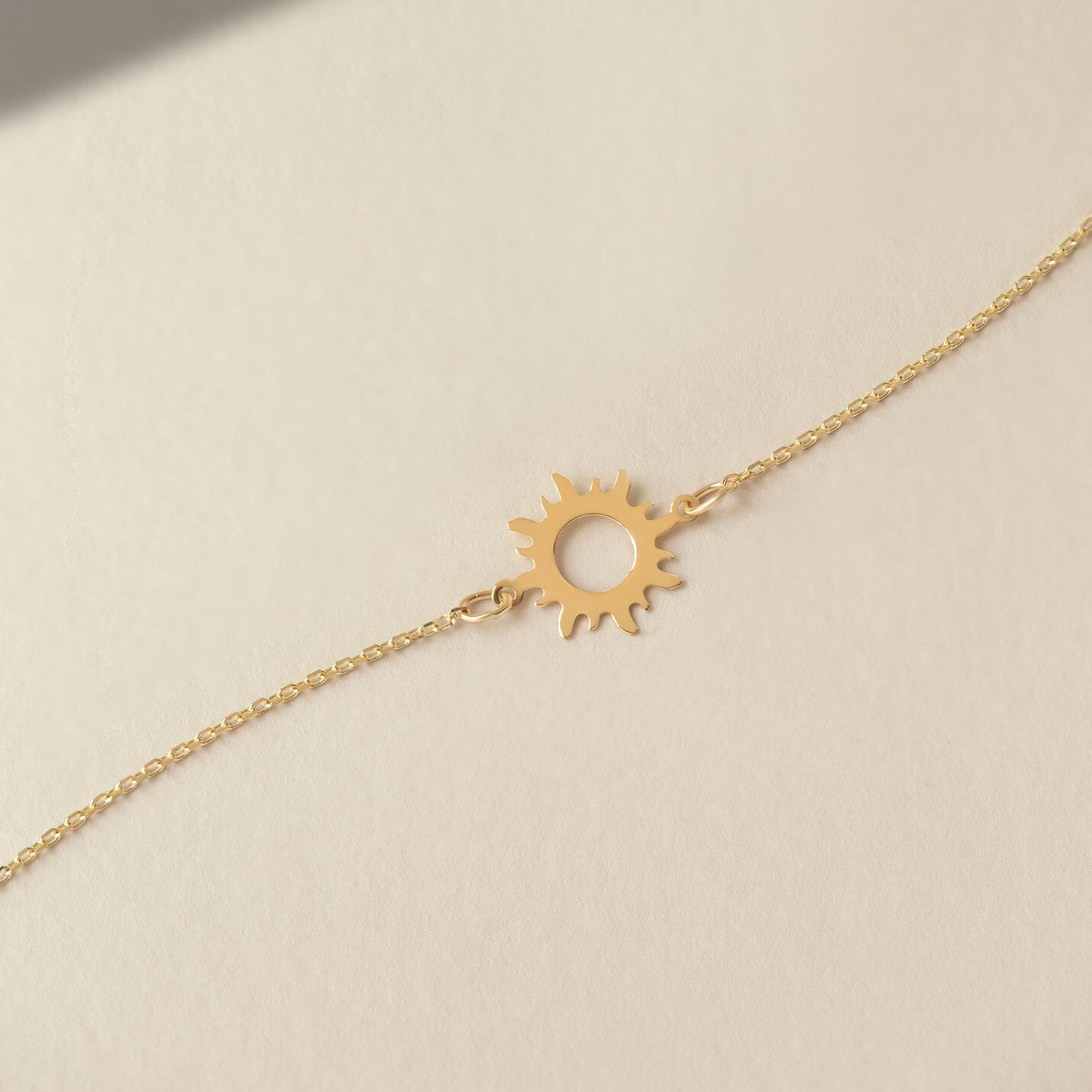 Sun Bracelet in 14k Solid Gold - JCarat