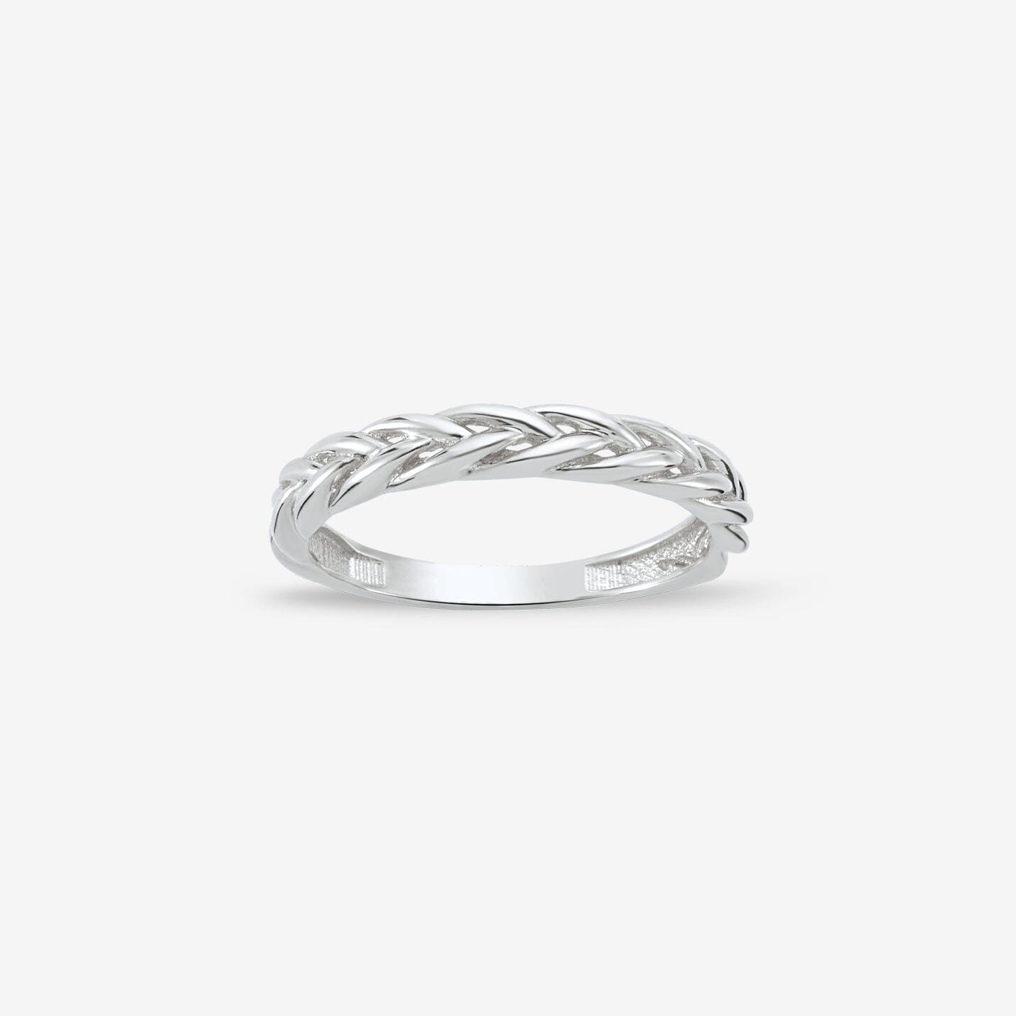 Twist Band Ring in 14k Solid Gold - JCarat